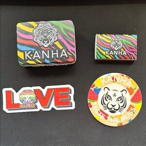 Kanha Colorful Sticker Set and Tin and box